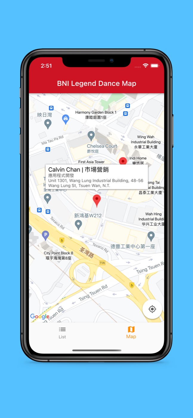 BNI Legend Dance Map
